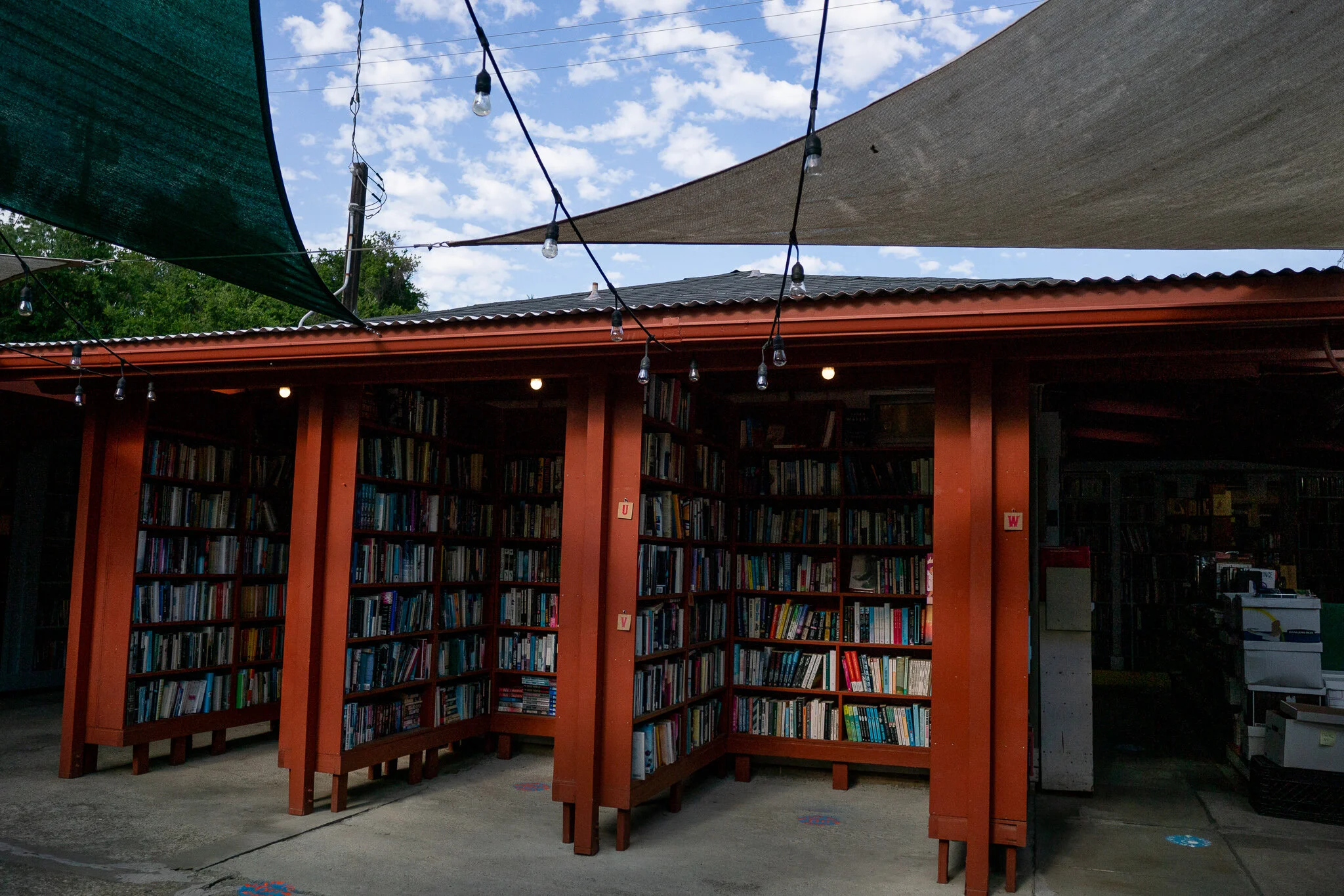 Books and natural lighting