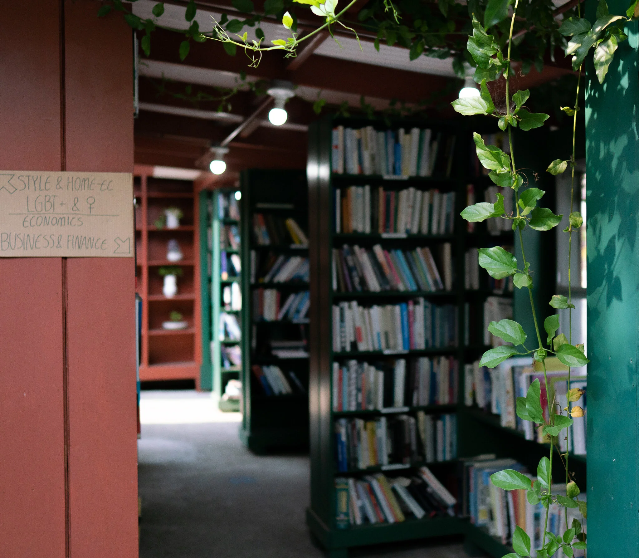 Outdoor reading area