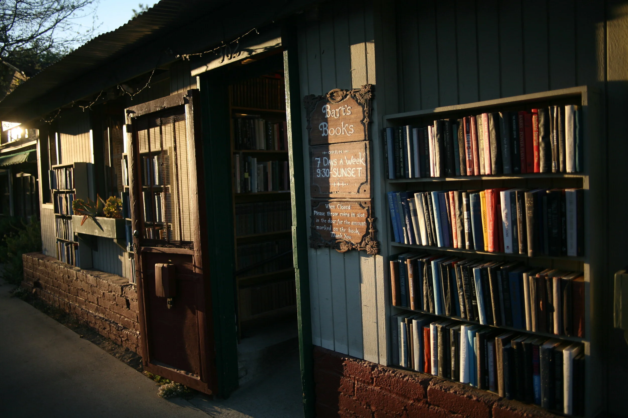 Sunset at Bart's Books